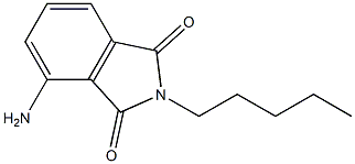 4-amino-2-pentyl-2,3-dihydro-1H-isoindole-1,3-dione 结构式