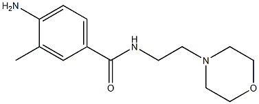 4-amino-3-methyl-N-(2-morpholin-4-ylethyl)benzamide 结构式