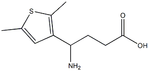 4-amino-4-(2,5-dimethylthiophen-3-yl)butanoic acid 结构式