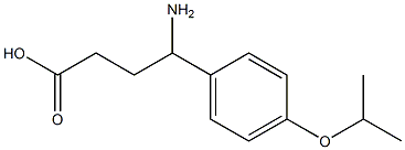 4-amino-4-[4-(propan-2-yloxy)phenyl]butanoic acid 结构式