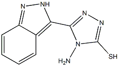 4-amino-5-(2H-indazol-3-yl)-4H-1,2,4-triazole-3-thiol 结构式