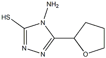 4-amino-5-(oxolan-2-yl)-4H-1,2,4-triazole-3-thiol 结构式