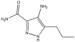 4-amino-5-propyl-1H-pyrazole-3-carboxamide 结构式