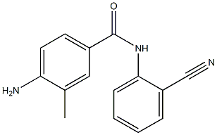 4-amino-N-(2-cyanophenyl)-3-methylbenzamide 结构式