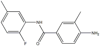 4-amino-N-(2-fluoro-5-methylphenyl)-3-methylbenzamide 结构式