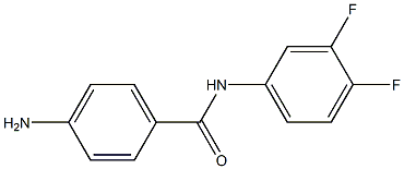 4-amino-N-(3,4-difluorophenyl)benzamide 结构式