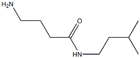 4-amino-N-(3-methylbutyl)butanamide 结构式