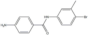 4-amino-N-(4-bromo-3-methylphenyl)benzamide 结构式