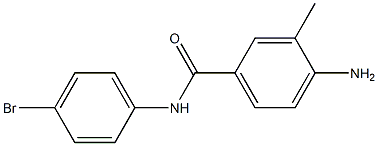 4-amino-N-(4-bromophenyl)-3-methylbenzamide 结构式