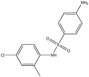 4-amino-N-(4-chloro-2-methylphenyl)benzenesulfonamide 结构式