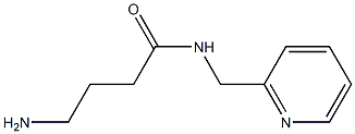 4-amino-N-(pyridin-2-ylmethyl)butanamide 结构式