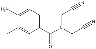 4-amino-N,N-bis(cyanomethyl)-3-methylbenzamide 结构式