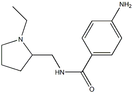 4-amino-N-[(1-ethylpyrrolidin-2-yl)methyl]benzamide 结构式