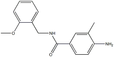 4-amino-N-[(2-methoxyphenyl)methyl]-3-methylbenzamide 结构式