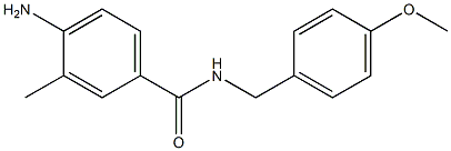 4-amino-N-[(4-methoxyphenyl)methyl]-3-methylbenzamide 结构式