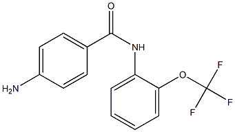 4-amino-N-[2-(trifluoromethoxy)phenyl]benzamide 结构式