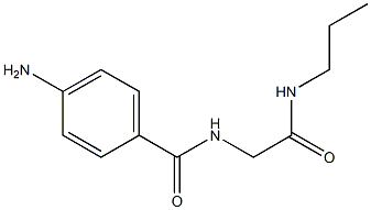 4-amino-N-[2-oxo-2-(propylamino)ethyl]benzamide 结构式