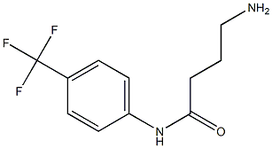 4-amino-N-[4-(trifluoromethyl)phenyl]butanamide 结构式