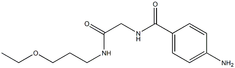 4-amino-N-{2-[(3-ethoxypropyl)amino]-2-oxoethyl}benzamide 结构式