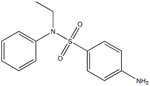 4-amino-N-ethyl-N-phenylbenzene-1-sulfonamide 结构式