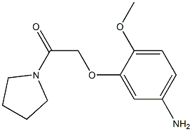 4-methoxy-3-(2-oxo-2-pyrrolidin-1-ylethoxy)aniline 结构式