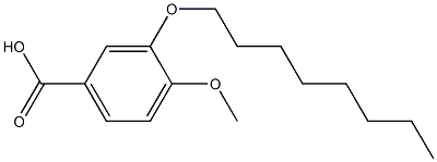 4-methoxy-3-(octyloxy)benzoic acid 结构式