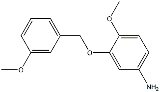 4-methoxy-3-[(3-methoxybenzyl)oxy]aniline 结构式