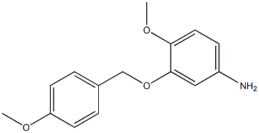 4-methoxy-3-[(4-methoxybenzyl)oxy]aniline 结构式