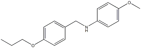 4-methoxy-N-[(4-propoxyphenyl)methyl]aniline 结构式