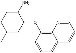 4-methyl-2-(quinolin-8-yloxy)cyclohexan-1-amine 结构式