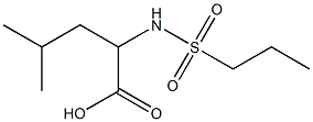 4-methyl-2-[(propylsulfonyl)amino]pentanoic acid 结构式