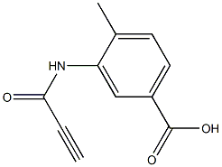 4-methyl-3-(propioloylamino)benzoic acid 结构式