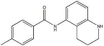 4-methyl-N-(1,2,3,4-tetrahydroquinolin-5-yl)benzamide 结构式