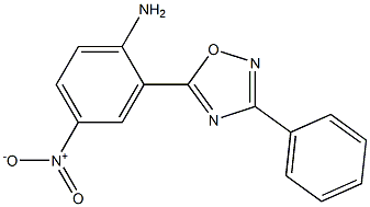 4-nitro-2-(3-phenyl-1,2,4-oxadiazol-5-yl)aniline 结构式