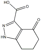 4-oxo-4,5,6,7-tetrahydro-1H-indazole-3-carboxylic acid 结构式