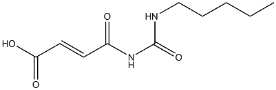 4-oxo-4-[(pentylcarbamoyl)amino]but-2-enoic acid 结构式