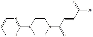 4-oxo-4-[4-(pyrimidin-2-yl)piperazin-1-yl]but-2-enoic acid 结构式