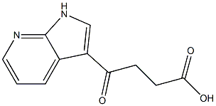 4-oxo-4-{1H-pyrrolo[2,3-b]pyridin-3-yl}butanoic acid 结构式