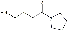 4-oxo-4-pyrrolidin-1-ylbutan-1-amine 结构式