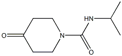 4-oxo-N-(propan-2-yl)piperidine-1-carboxamide 结构式