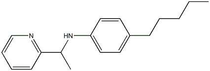 4-pentyl-N-[1-(pyridin-2-yl)ethyl]aniline 结构式