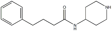 4-phenyl-N-(piperidin-4-yl)butanamide 结构式