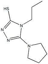 4-propyl-5-pyrrolidin-1-yl-4H-1,2,4-triazole-3-thiol 结构式