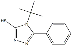 4-tert-butyl-5-phenyl-4H-1,2,4-triazole-3-thiol 结构式