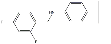 4-tert-butyl-N-[(2,4-difluorophenyl)methyl]aniline 结构式