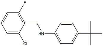 4-tert-butyl-N-[(2-chloro-6-fluorophenyl)methyl]aniline 结构式