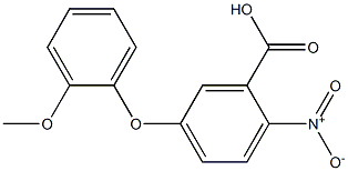 5-(2-methoxyphenoxy)-2-nitrobenzoic acid 结构式