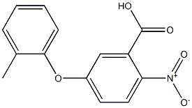 5-(2-methylphenoxy)-2-nitrobenzoic acid 结构式