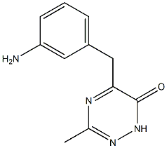 5-(3-aminobenzyl)-3-methyl-1,2,4-triazin-6(1H)-one 结构式