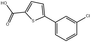 5-(3-chlorophenyl)thiophene-2-carboxylic acid 结构式